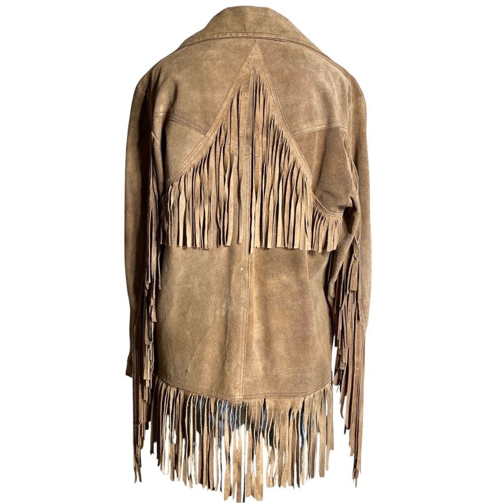 Vintage Leather Fringe Jacket - Picture 5 of 6